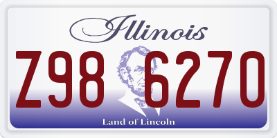 IL license plate Z986270