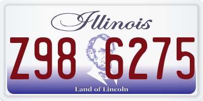 IL license plate Z986275
