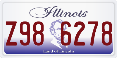 IL license plate Z986278