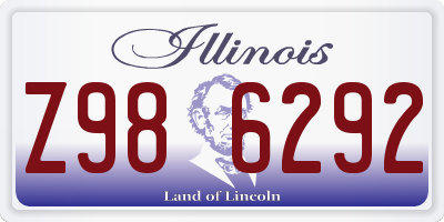 IL license plate Z986292