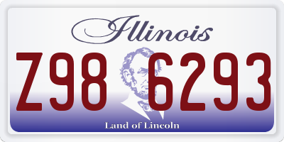 IL license plate Z986293