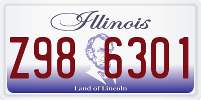 IL license plate Z986301