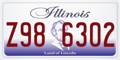 IL license plate Z986302