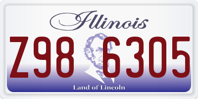 IL license plate Z986305