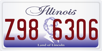 IL license plate Z986306