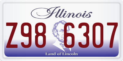 IL license plate Z986307