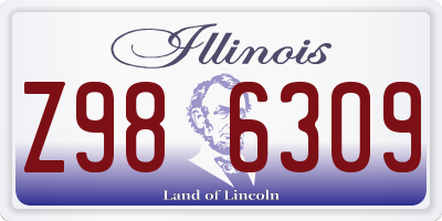 IL license plate Z986309