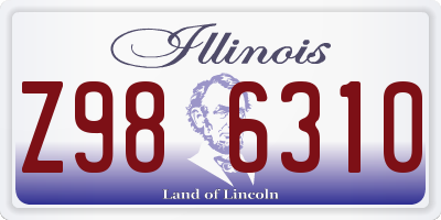 IL license plate Z986310