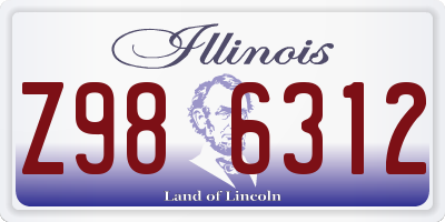 IL license plate Z986312