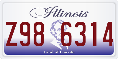 IL license plate Z986314