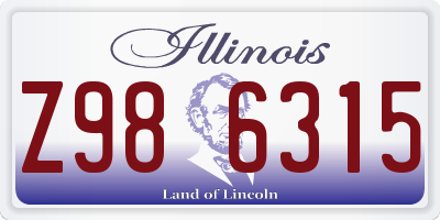 IL license plate Z986315