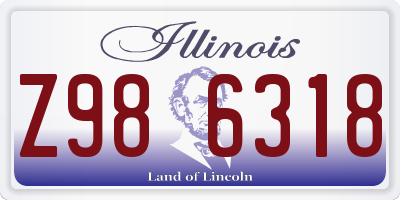 IL license plate Z986318