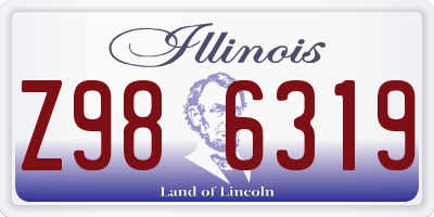 IL license plate Z986319