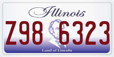 IL license plate Z986323