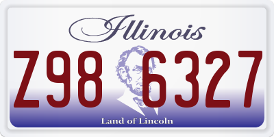 IL license plate Z986327