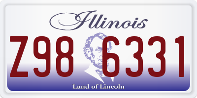 IL license plate Z986331