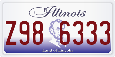 IL license plate Z986333