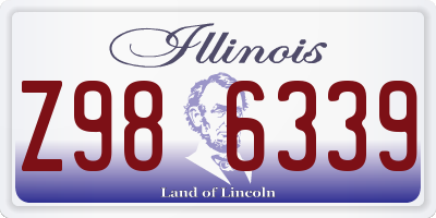 IL license plate Z986339