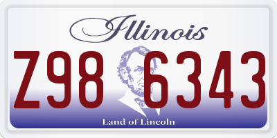 IL license plate Z986343