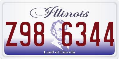 IL license plate Z986344
