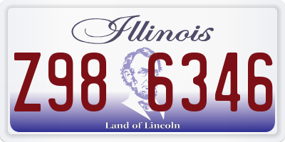 IL license plate Z986346