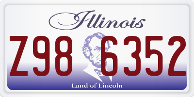 IL license plate Z986352