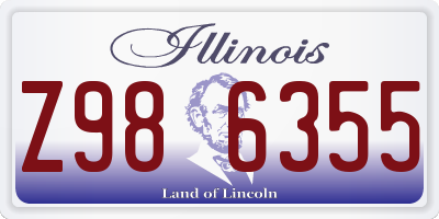 IL license plate Z986355