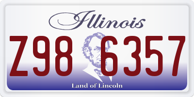 IL license plate Z986357