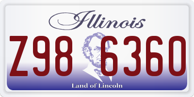 IL license plate Z986360