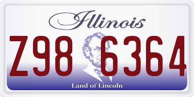 IL license plate Z986364
