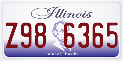 IL license plate Z986365