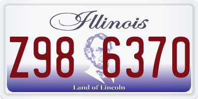 IL license plate Z986370