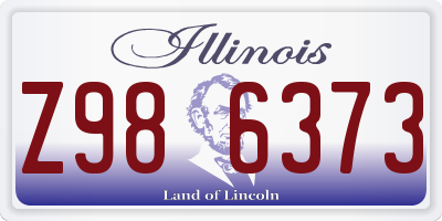 IL license plate Z986373