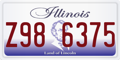 IL license plate Z986375