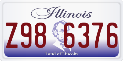 IL license plate Z986376