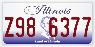 IL license plate Z986377
