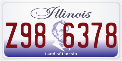 IL license plate Z986378
