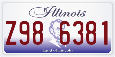 IL license plate Z986381