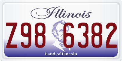 IL license plate Z986382