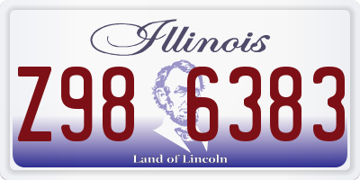 IL license plate Z986383