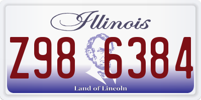 IL license plate Z986384