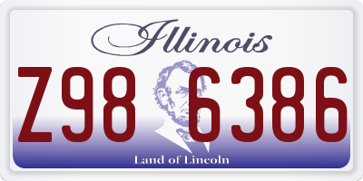IL license plate Z986386