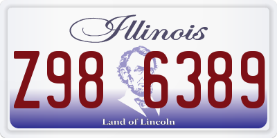 IL license plate Z986389