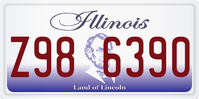 IL license plate Z986390