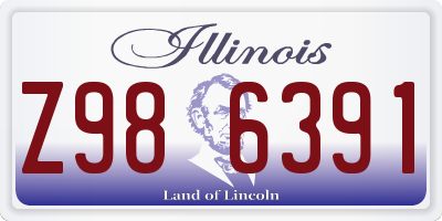 IL license plate Z986391
