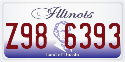 IL license plate Z986393