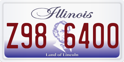 IL license plate Z986400