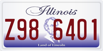 IL license plate Z986401