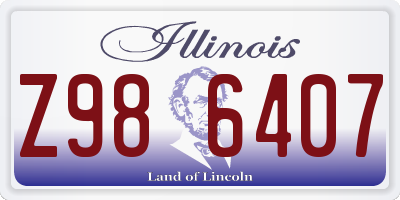 IL license plate Z986407