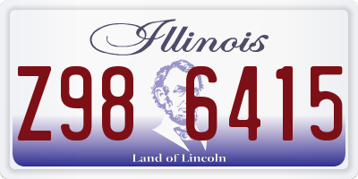 IL license plate Z986415